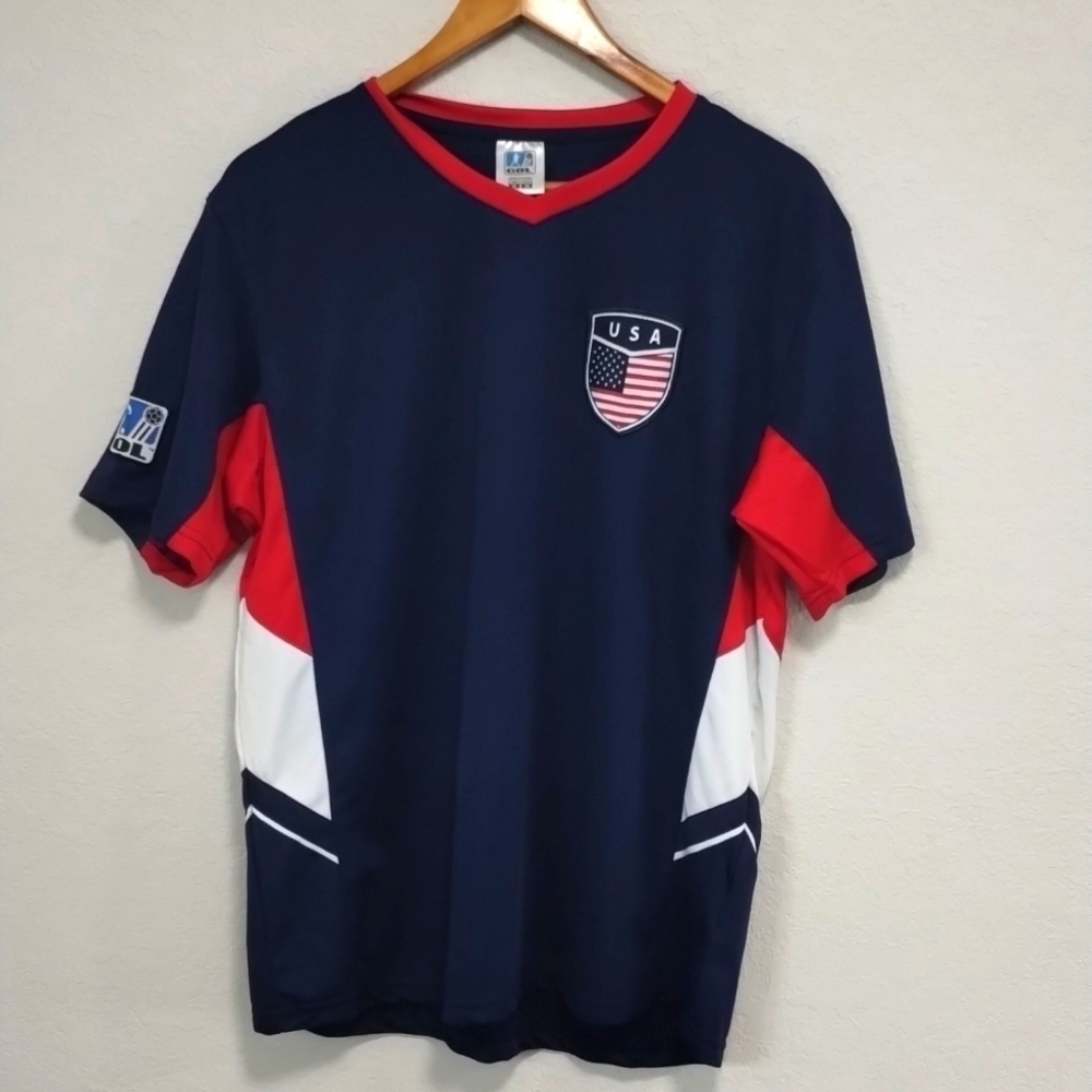 USA Navy and Red Men's Jersey